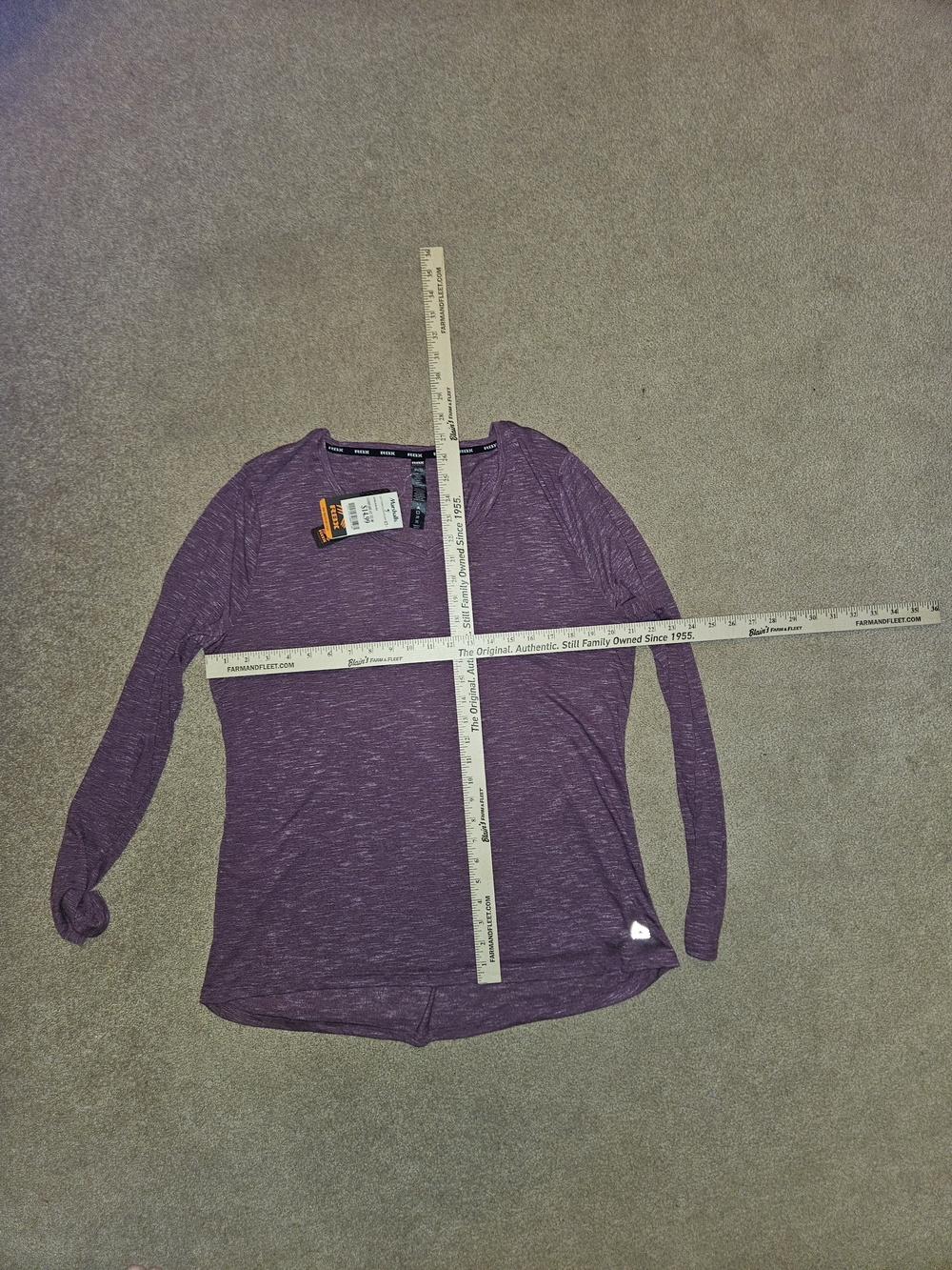 RBX Heathered Mauve Pink Active Top - Picture 3 of 4